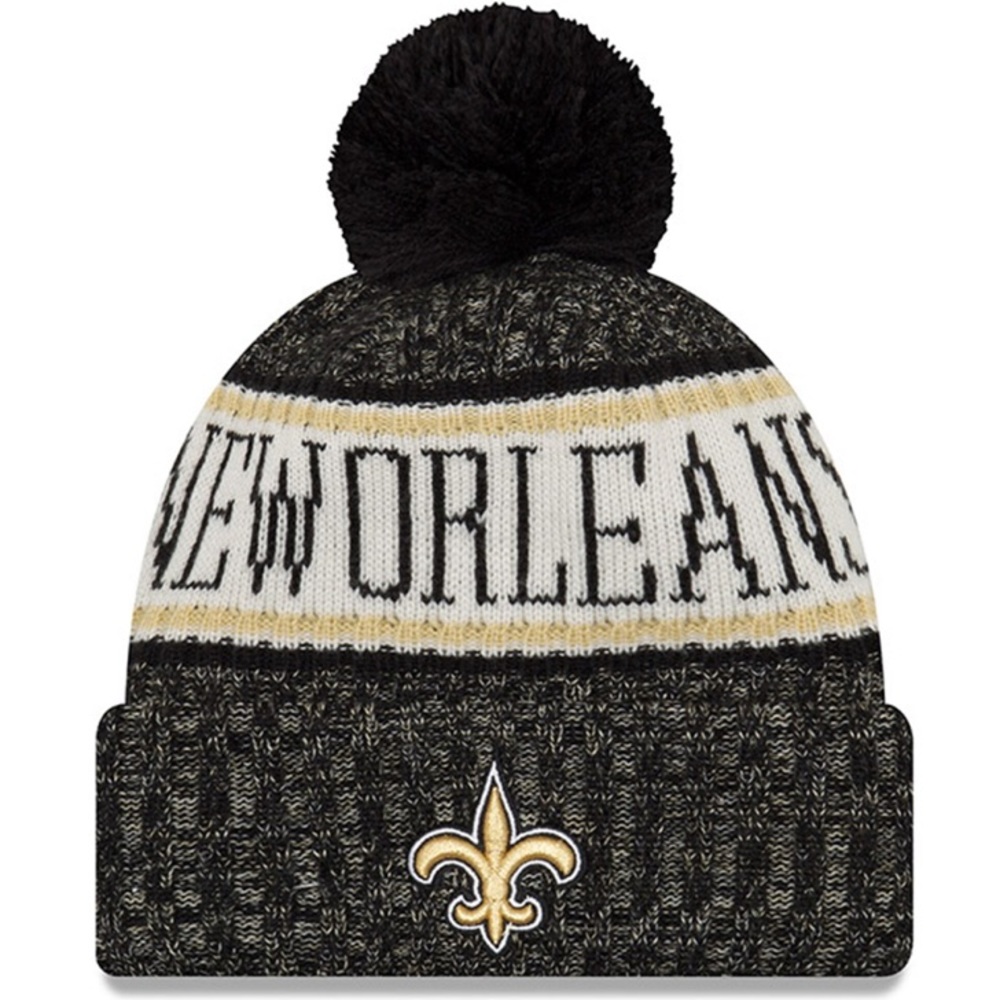 NFL New Orleans Saints New Era Black Knit Hat